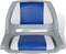 vidaXL - Opklapbare - bootstoel - met - blauw-wit - kussen - 48x51x41 - cm