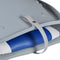 vidaXL - Opklapbare - bootstoel - met - blauw-wit - kussen - 48x51x41 - cm