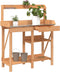 vidaXL - Oppotbank - met - schappen - massief - vurenhout - bruin