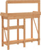 vidaXL - Oppotbank - met - schappen - massief - vurenhout - bruin