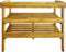 vidaXL - Oppottafel - met - 2 - schappen - massief - acaciahout - en - zink