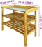 vidaXL - Oppottafel - met - 2 - schappen - massief - acaciahout - en - zink