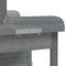 vidaXL - Oppottafel - met - kast - 110,5x45x124,5 - cm - massief - vurenhout - grijs