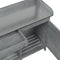 vidaXL - Oppottafel - met - kast - 110,5x45x124,5 - cm - massief - vurenhout - grijs