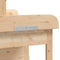 vidaXL - Oppottafel - met - kast - 110,5x45x124,5 - cm - massief - vurenhout