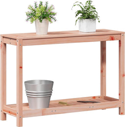 vidaXL - Oppottafel - met - schap - 108x35x75 - cm - massief - douglashout