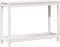vidaXL - Oppottafel - met - schap - 108x35x75 - cm - massief - grenenhout - wit