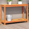 vidaXL - Oppottafel - met - schap - 108x35x75 - cm - massief - grenenhout - wasbruin