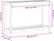 vidaXL - Oppottafel - met - schap - 108x35x75 - cm - massief - grenenhout - wit