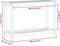 vidaXL - Oppottafel - met - schap - 108x35x75 - cm - massief - grenenhout - wasbruin