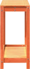 vidaXL - Oppottafel - met - schap - 108x35x75 - cm - massief - grenenhout - wasbruin