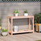 vidaXL - Oppottafel - met - schap - 108x35x75 - cm - massief - douglashout
