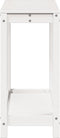 vidaXL - Oppottafel - met - schap - 108x35x75 - cm - massief - grenenhout - wit