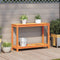 vidaXL - Oppottafel - met - schap - 108x35x75 - cm - massief - grenenhout - wasbruin