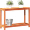 vidaXL - Oppottafel - met - schap - 108x35x75 - cm - massief - grenenhout - wasbruin
