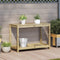 vidaXL - Oppottafel - met - schap - 108x50x75 - cm - geïmpregneerd - grenenhout