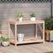 vidaXL - Oppottafel - met - schap - 108x50x75 - cm - massief - douglashout