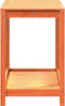 vidaXL - Oppottafel - met - schap - 108x50x75 - cm - massief - grenenhout - wasbruin
