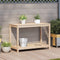 vidaXL - Oppottafel - met - schap - 108x50x75 - cm - massief - grenenhout