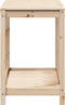 vidaXL - Oppottafel - met - schap - 108x50x75 - cm - massief - grenenhout