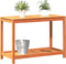 vidaXL - Oppottafel - met - schap - 108x50x75 - cm - massief - grenenhout - wasbruin