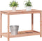 vidaXL - Oppottafel - met - schap - 108x50x75 - cm - massief - douglashout