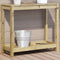 vidaXL - Oppottafel - met - schap - 82,5x35x75 - cm - geïmpregneerd - grenenhout
