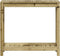 vidaXL - Oppottafel - met - schap - 82,5x35x75 - cm - geïmpregneerd - grenenhout