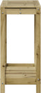 vidaXL - Oppottafel - met - schap - 82,5x35x75 - cm - geïmpregneerd - grenenhout