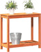 vidaXL - Oppottafel - met - schap - 82,5x35x75 - cm - massief - grenenhout - wasbruin