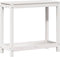 vidaXL - Oppottafel - met - schap - 82,5x35x75 - cm - massief - grenenhout - wit
