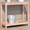 vidaXL - Oppottafel - met - schap - 82,5x35x75 - cm - massief - douglashout
