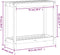 vidaXL - Oppottafel - met - schap - 82,5x35x75 - cm - massief - grenenhout - wasbruin