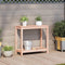 vidaXL - Oppottafel - met - schap - 82,5x35x75 - cm - massief - douglashout