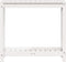 vidaXL - Oppottafel - met - schap - 82,5x35x75 - cm - massief - grenenhout - wit