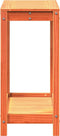 vidaXL - Oppottafel - met - schap - 82,5x35x75 - cm - massief - grenenhout - wasbruin