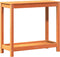 vidaXL - Oppottafel - met - schap - 82,5x35x75 - cm - massief - grenenhout - wasbruin