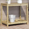 vidaXL - Oppottafel - met - schap - 82,5x50x75 - cm - geïmpregneerd - grenenhout