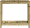 vidaXL - Oppottafel - met - schap - 82,5x50x75 - cm - geïmpregneerd - grenenhout