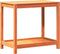 vidaXL - Oppottafel - met - schap - 82,5x50x75 - cm - massief - grenenhout - wasbruin