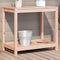 vidaXL - Oppottafel - met - schap - 82,5x50x75 - cm - massief - douglashout
