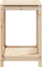 vidaXL - Oppottafel - met - schap - 82,5x50x75 - cm - massief - grenenhout