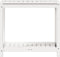 vidaXL - Oppottafel - met - schap - 82,5x50x75 - cm - massief - grenenhout - wit