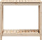 vidaXL - Oppottafel - met - schap - 82,5x50x75 - cm - massief - grenenhout