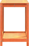 vidaXL - Oppottafel - met - schap - 82,5x50x75 - cm - massief - grenenhout - wasbruin