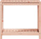 vidaXL - Oppottafel - met - schap - 82,5x50x75 - cm - massief - douglashout