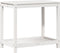 vidaXL - Oppottafel - met - schap - 82,5x50x75 - cm - massief - grenenhout - wit