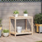 vidaXL - Oppottafel - met - schap - 82,5x50x75 - cm - massief - grenenhout
