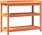 vidaXL - Oppottafel - met - schappen - 108x45x86,5 - cm - grenenhout - bruin
