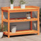 vidaXL - Oppottafel - met - schappen - 108x45x86,5 - cm - grenenhout - bruin
